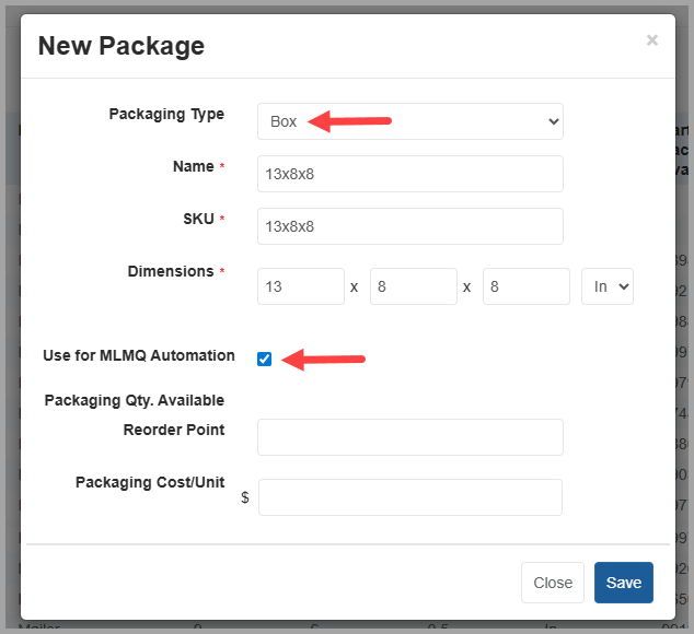 MLMQ Automation setting