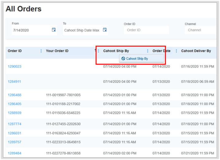 Column Management