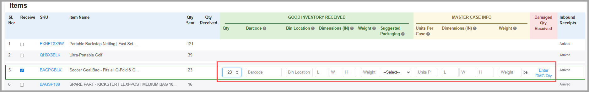 receive inbound page