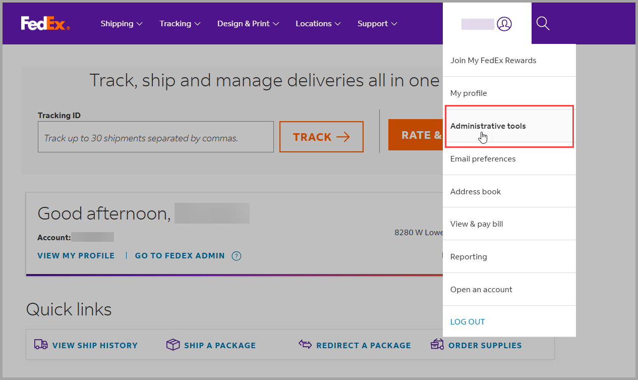 fedex profile
