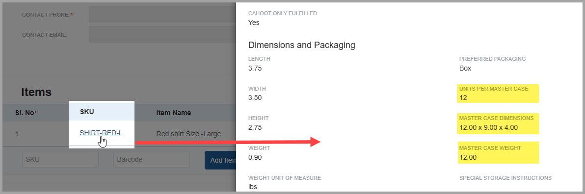 master-case-pack-data