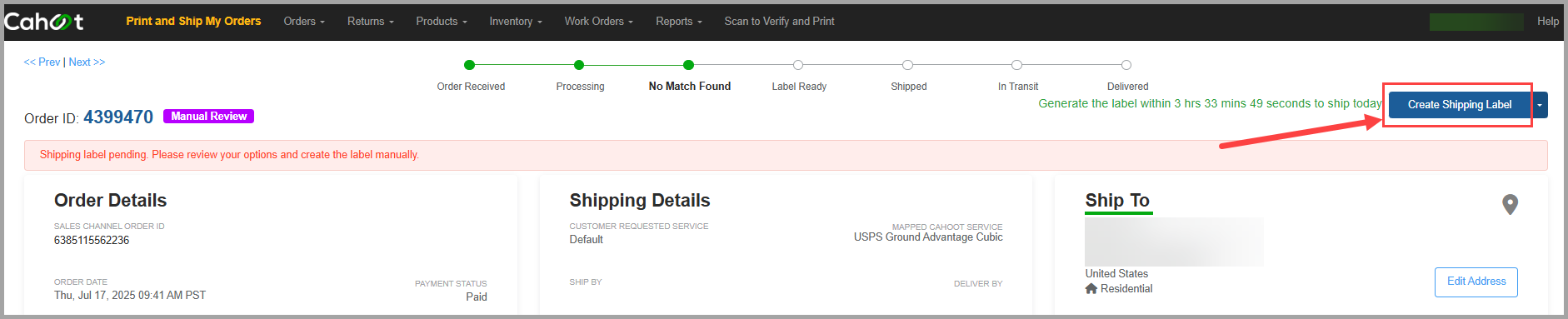 create label button