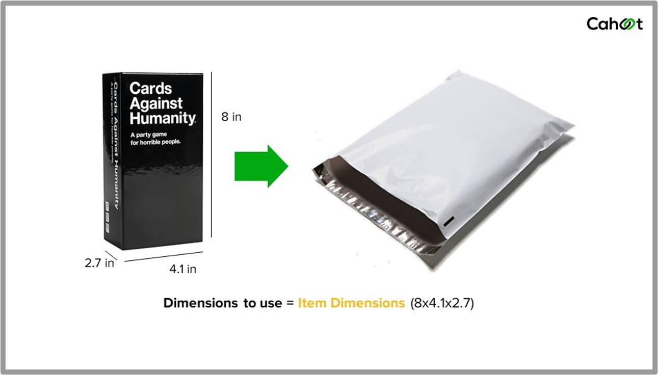 Example of a bubble mailer